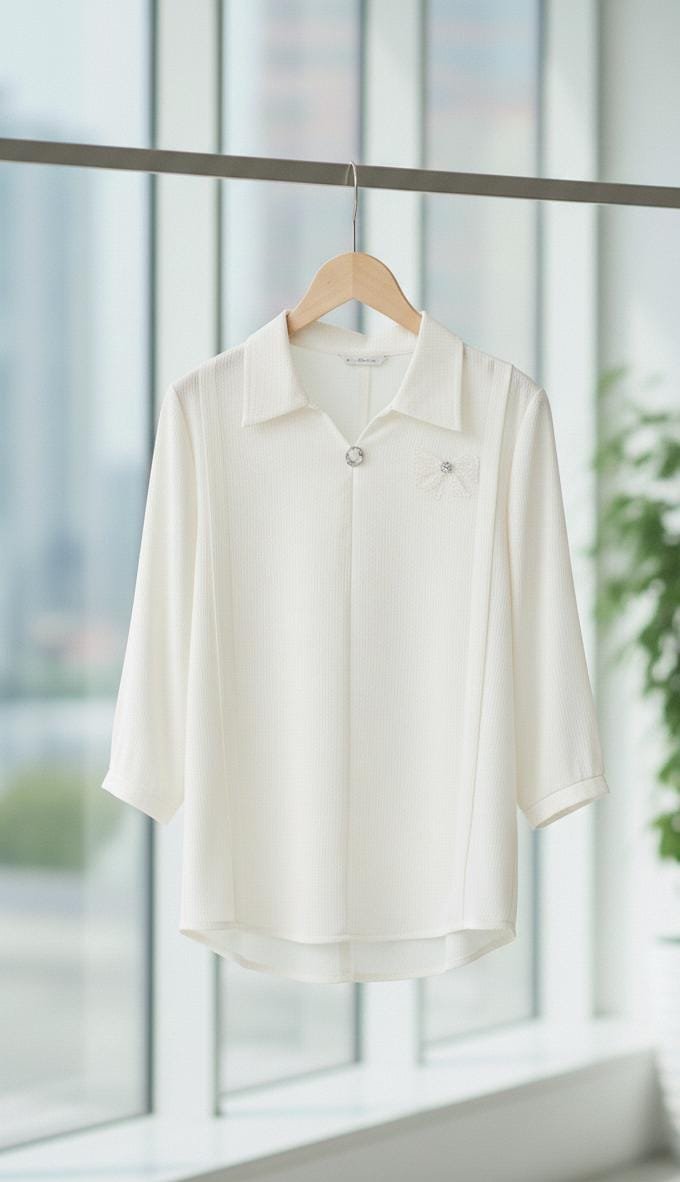 White Women Causal Top - Image 2