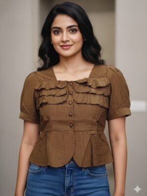 Women Brown Top